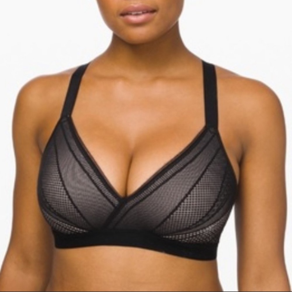 lululemon athletica Black Mesh Bra